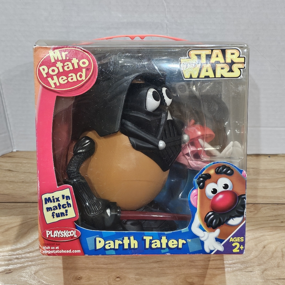 Vintage Mr. Potato Head Star Wars Darth Tater 2004 Playskool Movie Toys Kids Y2K